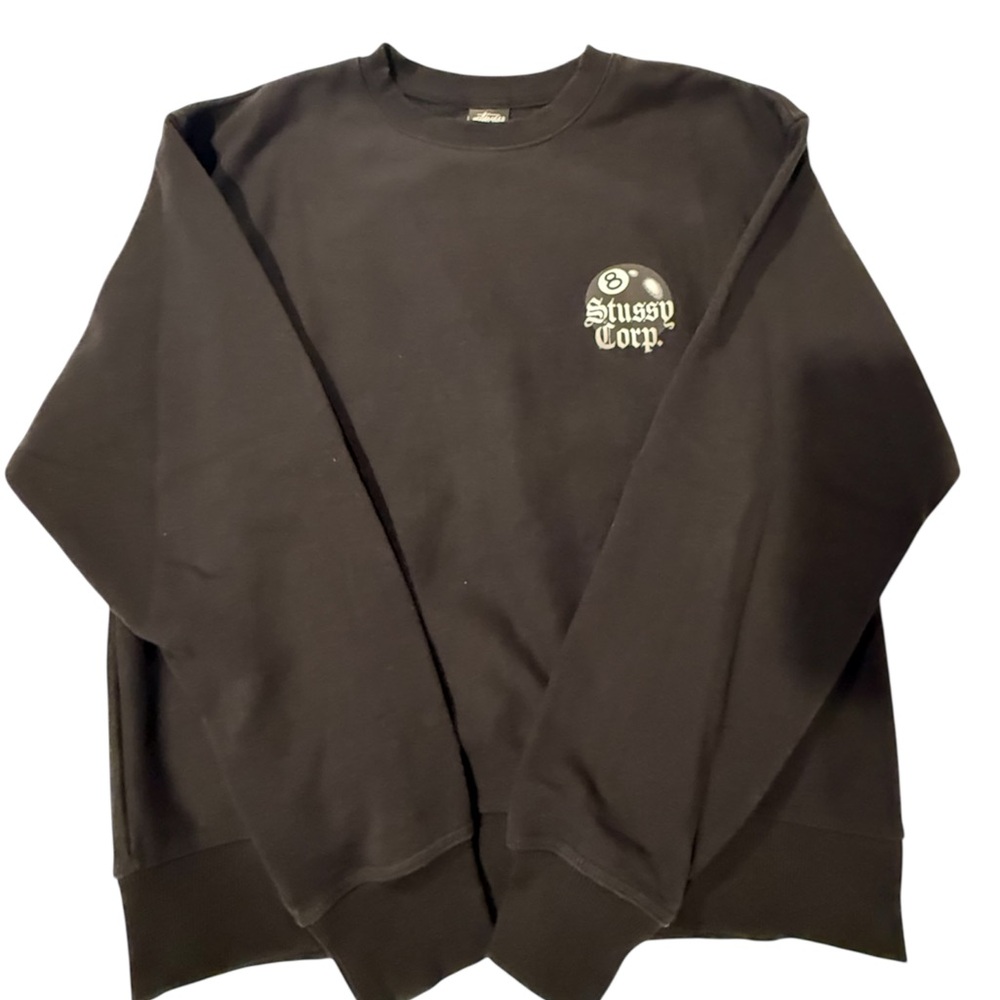 Stussy Men's Black Crewneck Sweater
